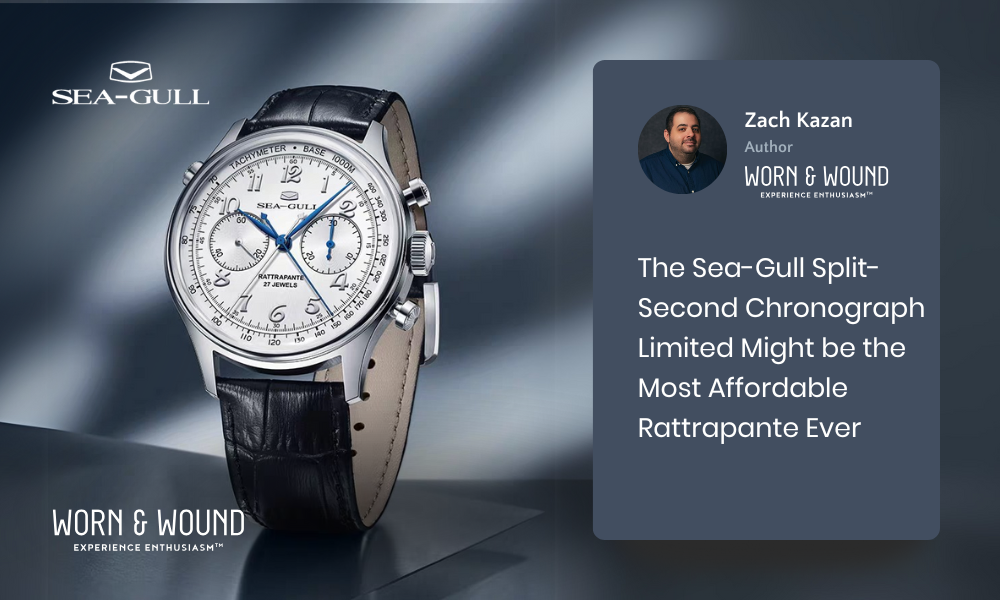 Zach Kazan Worn and Wound Sea-Gull rattrapante Split-Second Chronograph