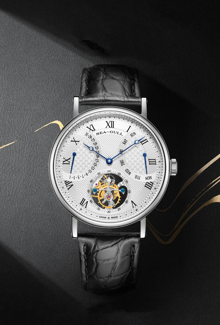 Seagull Watch | Off-center Tourbillon Watch Antidromic Calendar 41mm