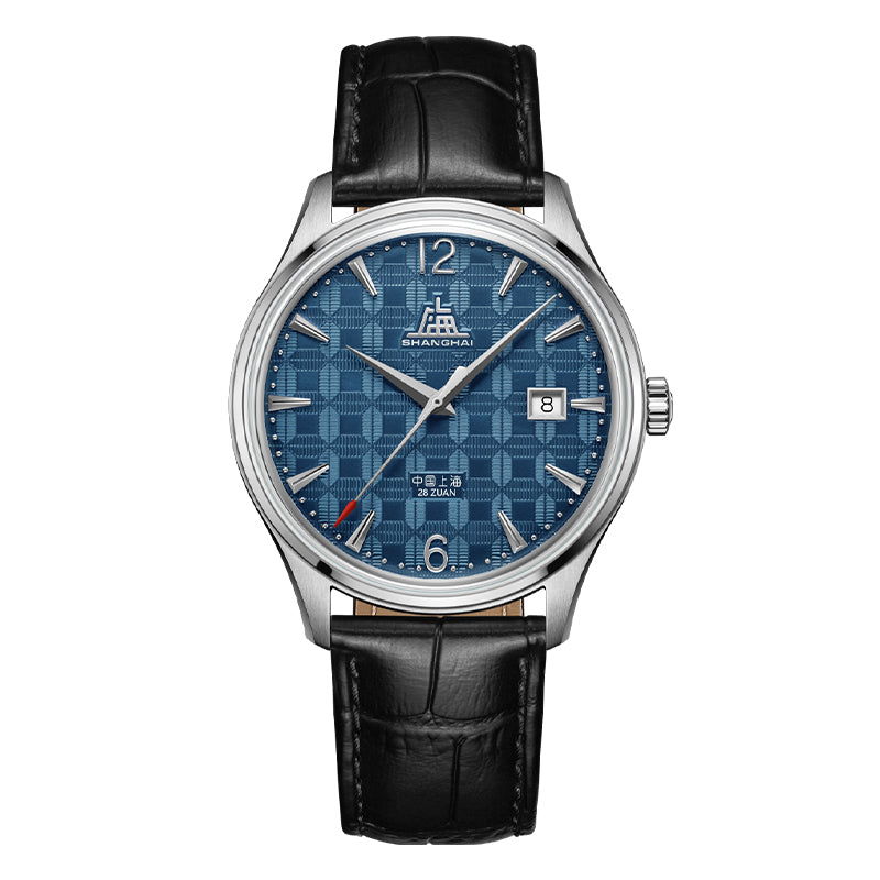 Shanghai Pioneer X Blossom 39mm Watch - Blue Tile