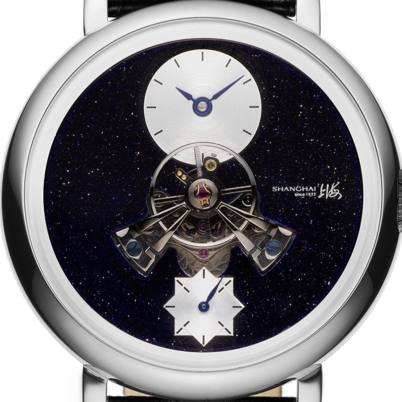 Shanghai Sky Dome 40mm Watch - Starry Dial Silver