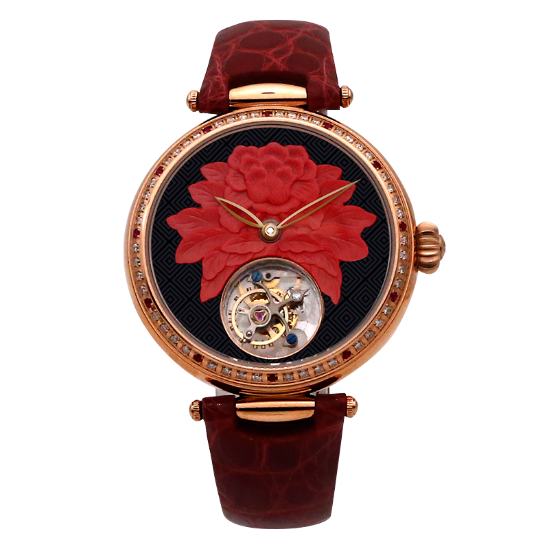 Seagull Blossoms Bring Prosperity Tourbillon Watch 38mm