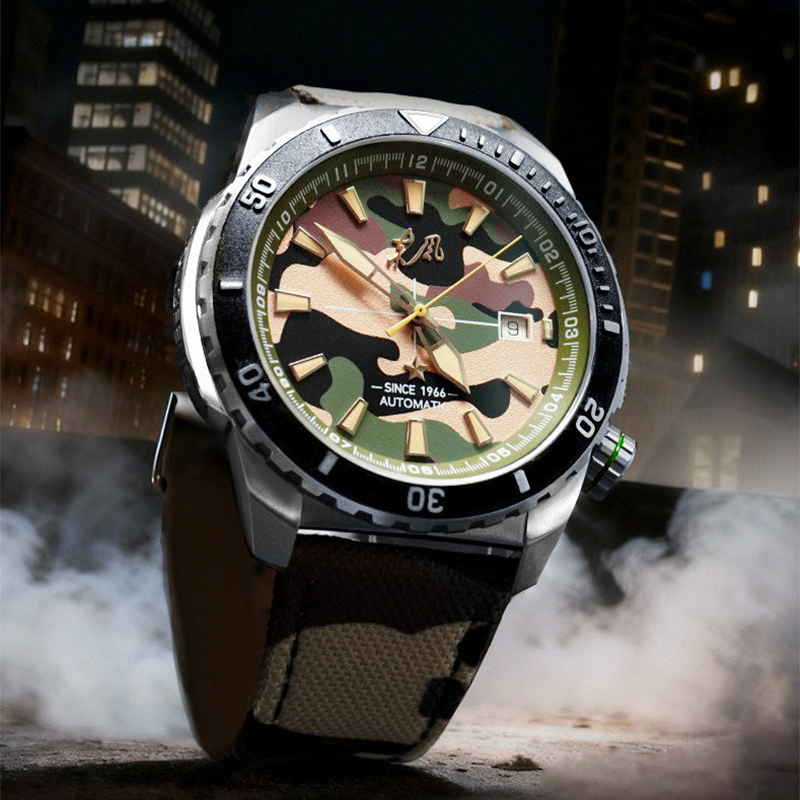 Seagull Dongfeng Forest Warrior Military-Grade Automatic Watch - Camo Edition