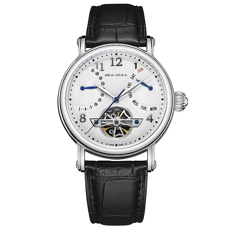 シーガルウォッチ | フライホイール パワーリザーブ カレンダー オートマチックウォッチ 42mm