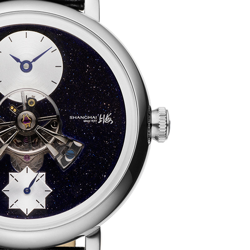 Shanghai Sky Dome 40mm Watch - Starry Dial Silver