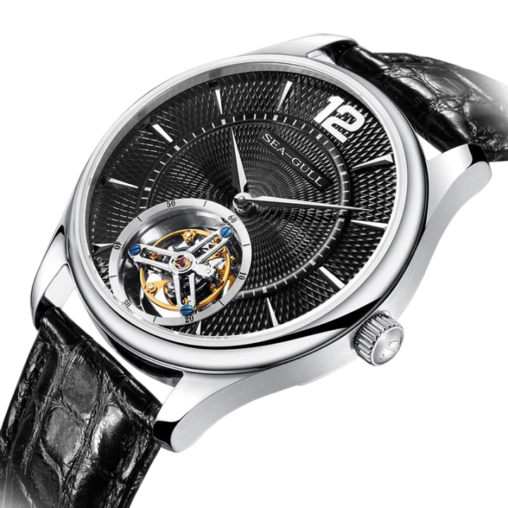 Seagull Watch | Leisure Series Ceramic Patterned Dial Tourbillon Watch 41mm