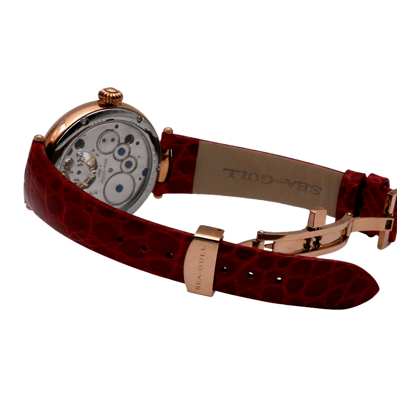 Montre Tourbillon Les fleurs de mouette apportent la prospérité 38 mm