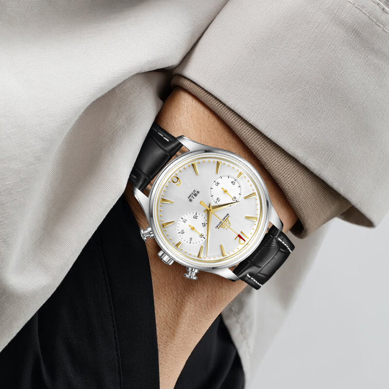 Shanghai Pioneer 39mm Watch - Chronograph Golden (Special Edition)