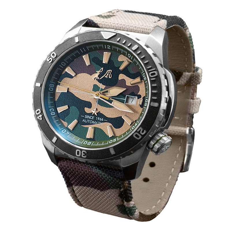 Seagull Dongfeng Forest Warrior Military-Grade Automatic Watch - Camo Edition