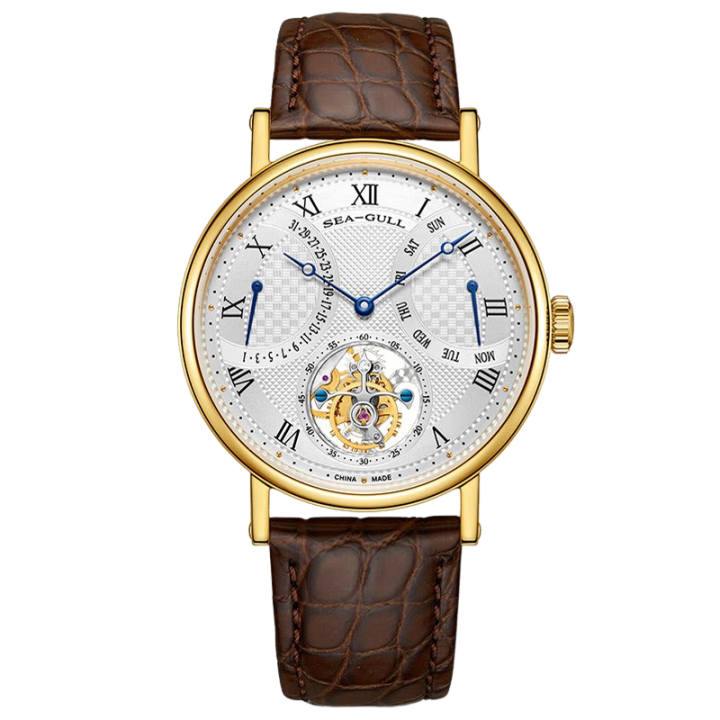 Seagull Watch | Off-center Tourbillon Watch Antidromic Calendar 41mm