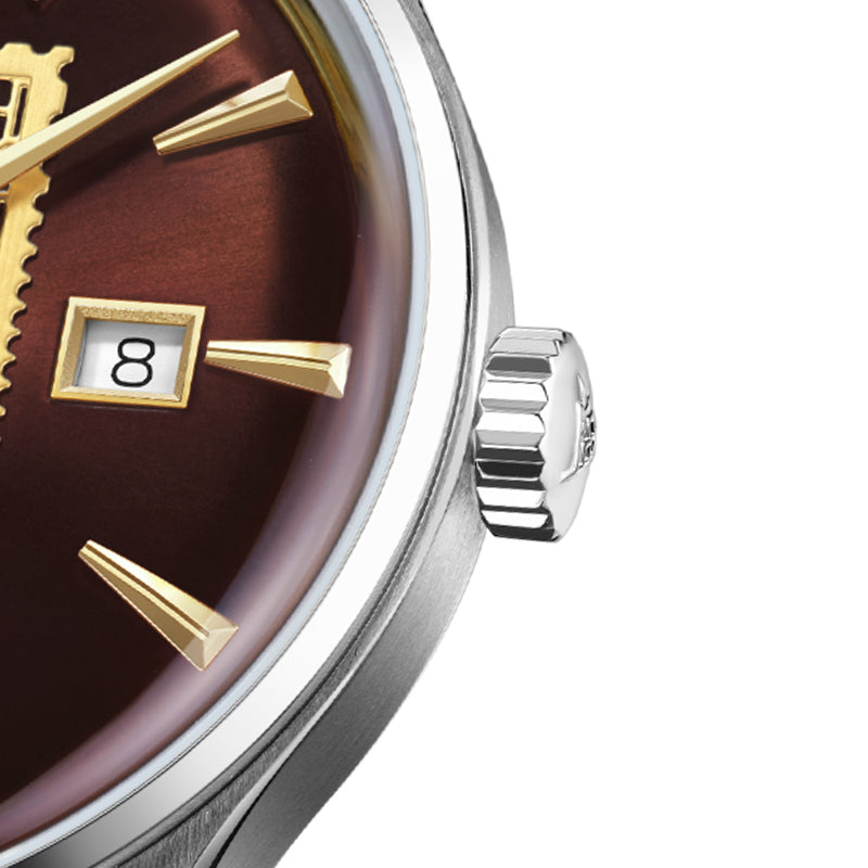 Shanghai Pioneer X Blossom 39mm Watch - Brown Stamp