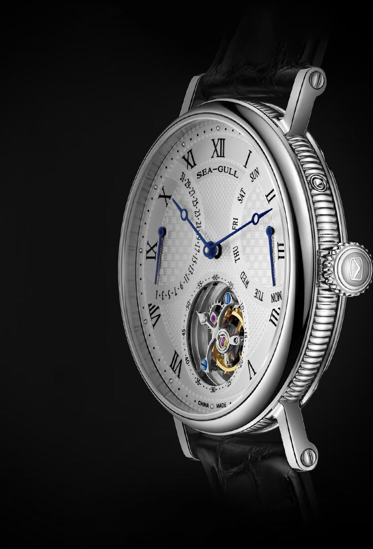 Seagull Watch | Off-center Tourbillon Watch Antidromic Calendar 41mm