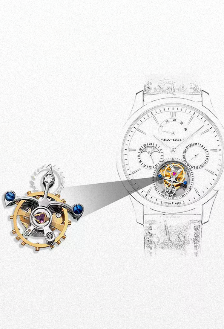 Seagull Multifunction Haute Tourbillon Watch