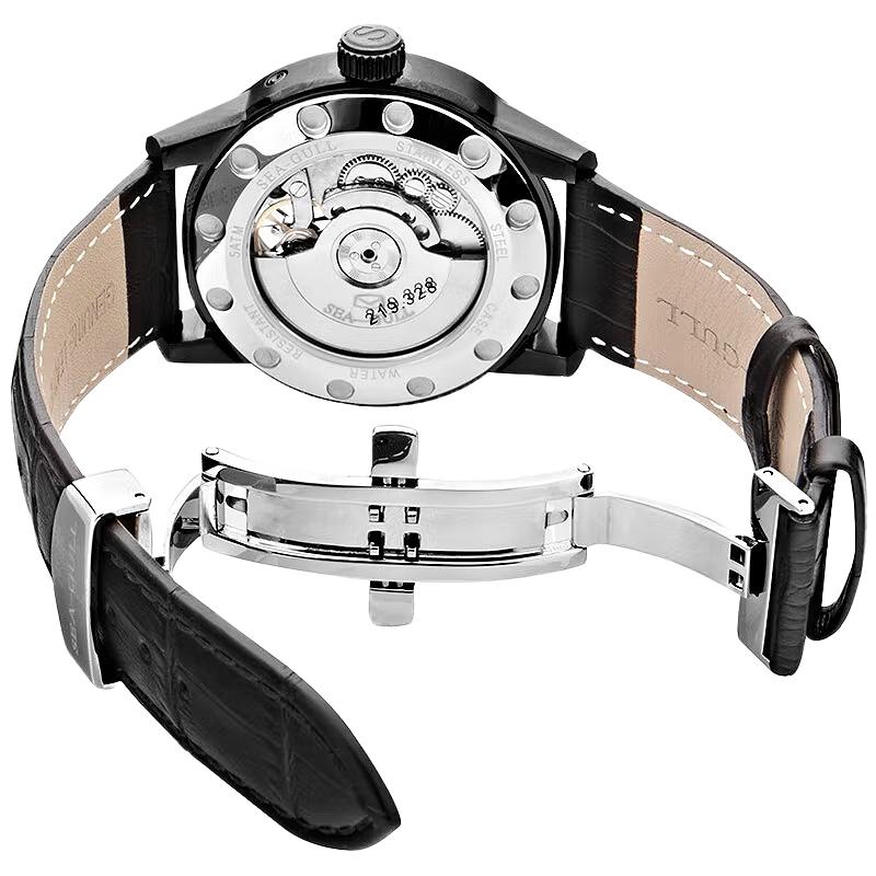 シーガルウォッチ | フライホイールカレンダー自動巻き腕時計 43mm