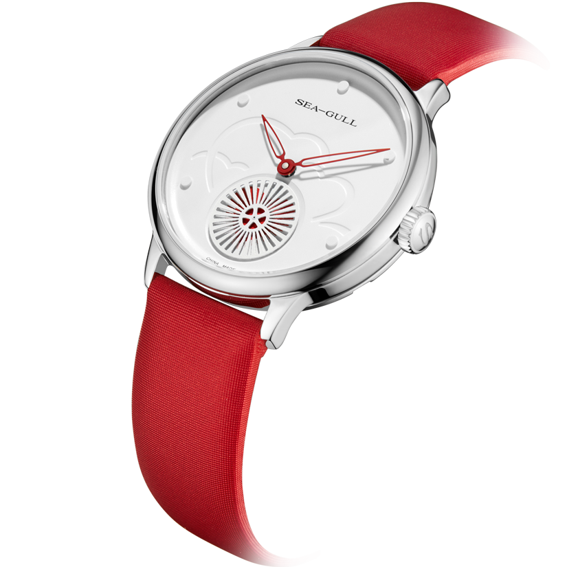 Seagull Heartfelt Seconds Dial Endless Love Watch 34mm