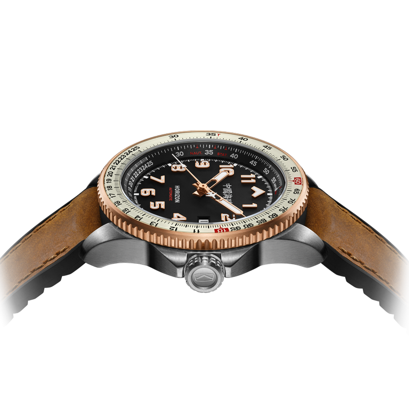 シーガルウォッチ | ホライゾン スライドルール パイロット オートマチックウォッチ 42mm