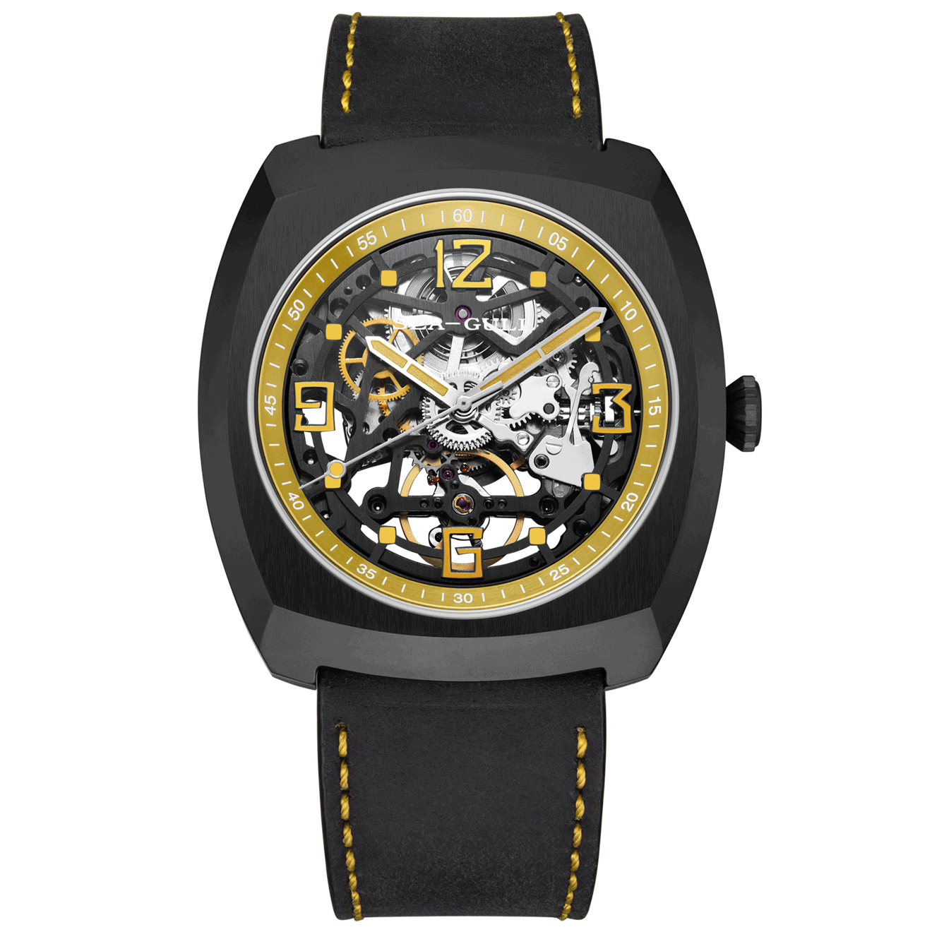 Seagull Watch | Trendy Barrel Skeleton Automatic Watch 44*46mm