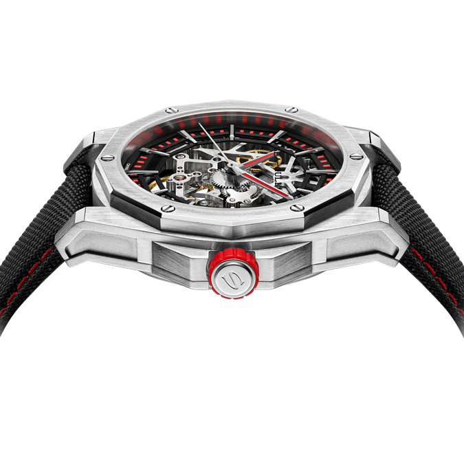 Möwenuhr | Trendy, kantige Skelett-Polygon-Automatikuhr 43 mm