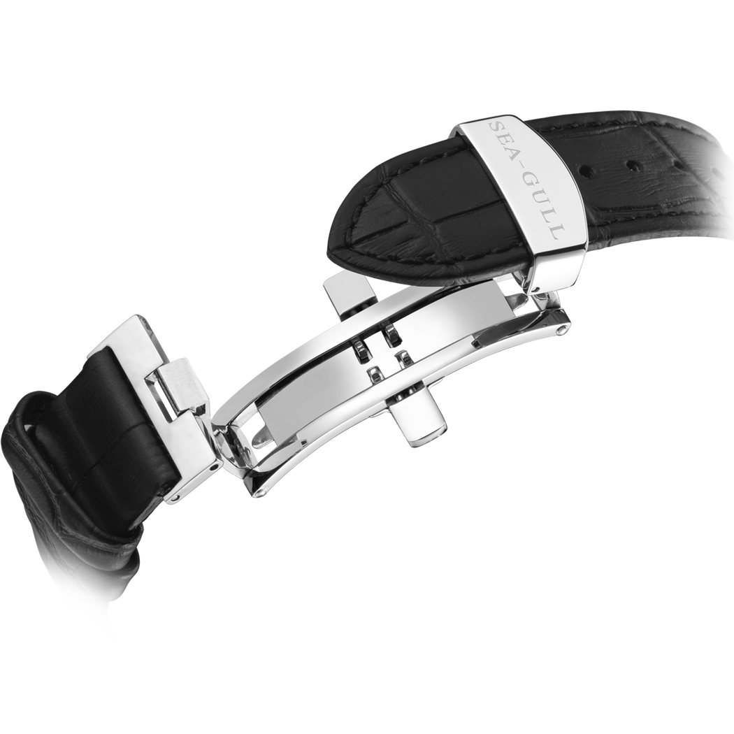 シーガルウォッチ | フライホイールカレンダー自動巻き腕時計 43mm