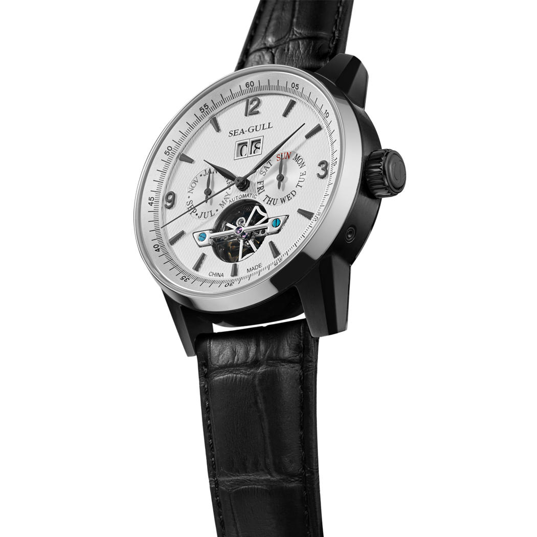 シーガルウォッチ | フライホイールカレンダー自動巻き腕時計 43mm