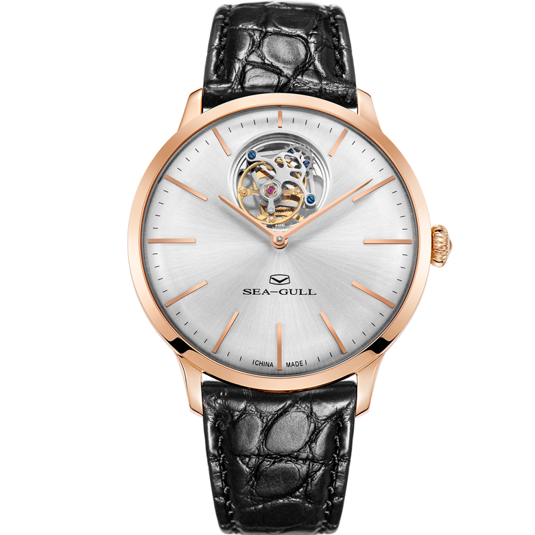 Seagull Watch 18K Gold Long Power Reserve Tourbillon Watch 40mm