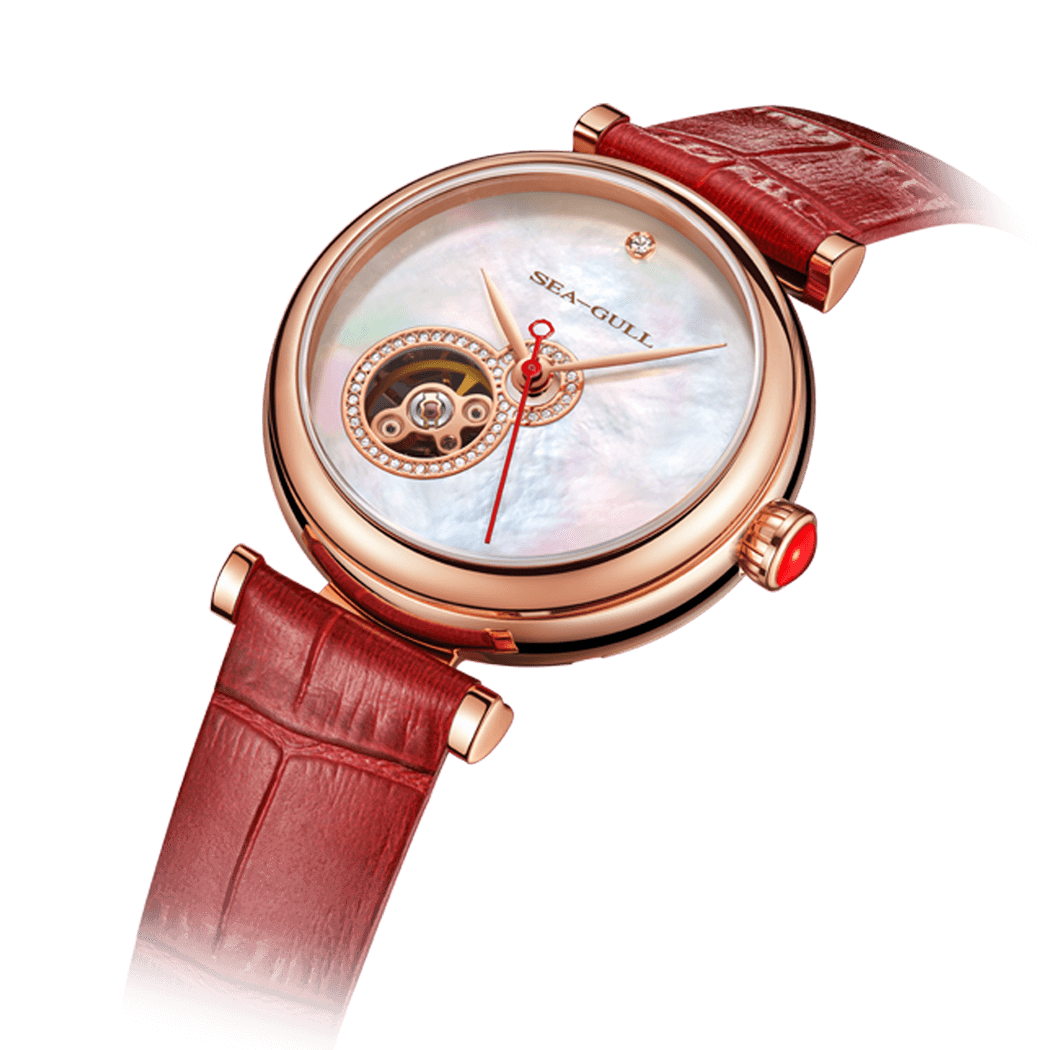 Seagull Watch | Heartfelt Lucky Gourd Rose Gold Case Watch 34.5mm