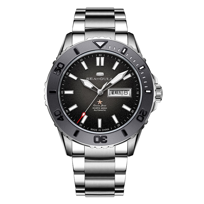 Seagull Ocean Star Dual Calendar Ceramic Bezel Watch