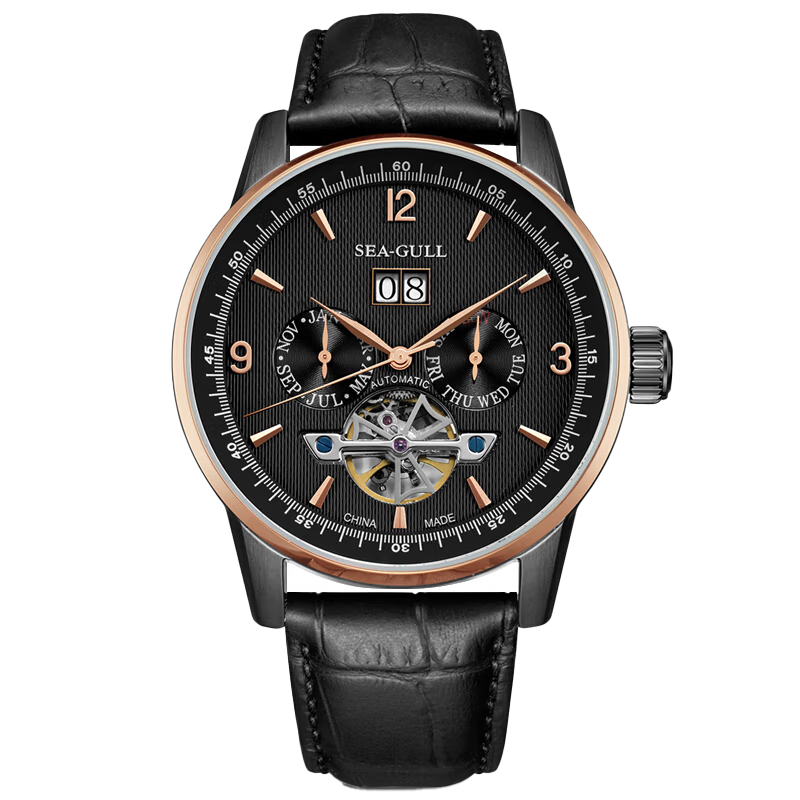 シーガルウォッチ | フライホイールカレンダー自動巻き腕時計 43mm