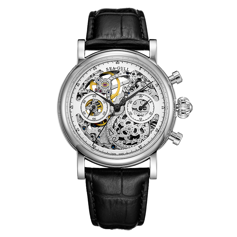 Seagull 1963 Full Skeleton Edition Chronograph Watch 41mm