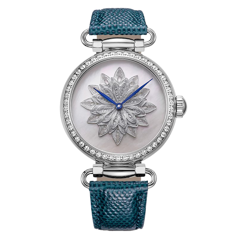 Seagull Watch | Filigree Butterfly Watch with Swarovski Crystals