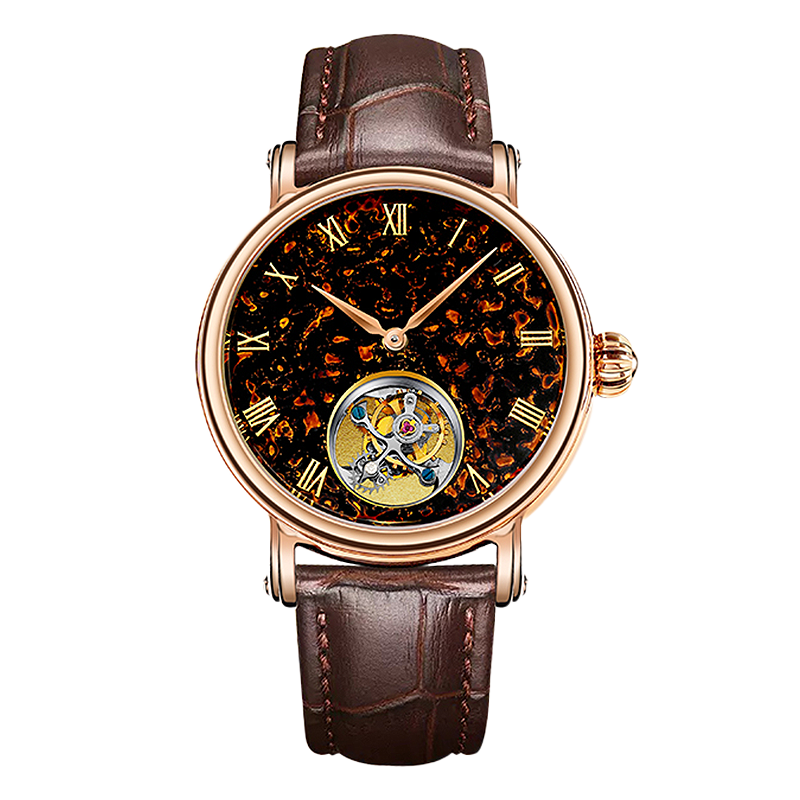 Seagull Chinese Zodiac Dragon Golden Lacquer Tourbillon Watch