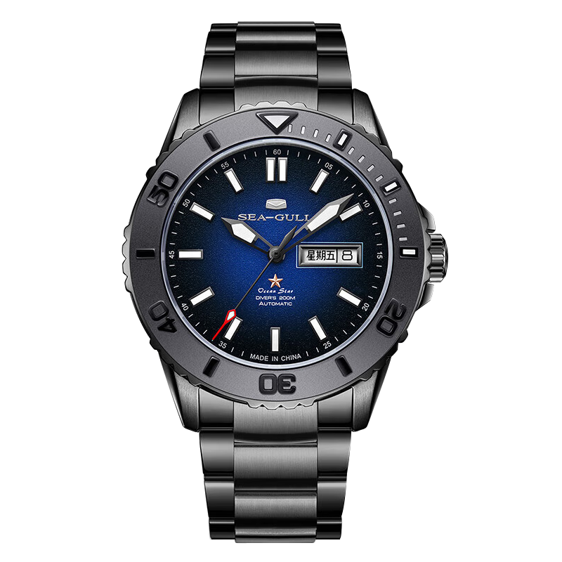 Seagull Ocean Star Dual Calendar Ceramic Bezel Watch