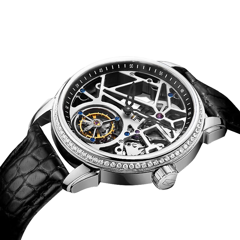 Seagull Full Skeleton Center Axis Tourbillon Watch