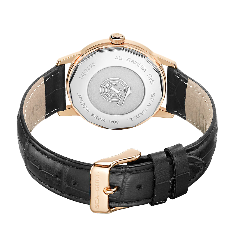 海鷗「5 月 1 日」復刻版鍍金腕錶 38 毫米