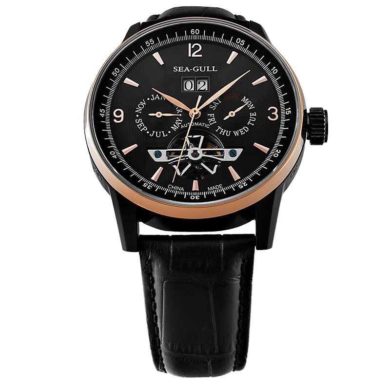 シーガルウォッチ | フライホイールカレンダー自動巻き腕時計 43mm