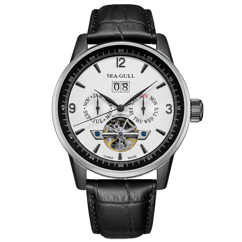 シーガルウォッチ | フライホイールカレンダー自動巻き腕時計 43mm