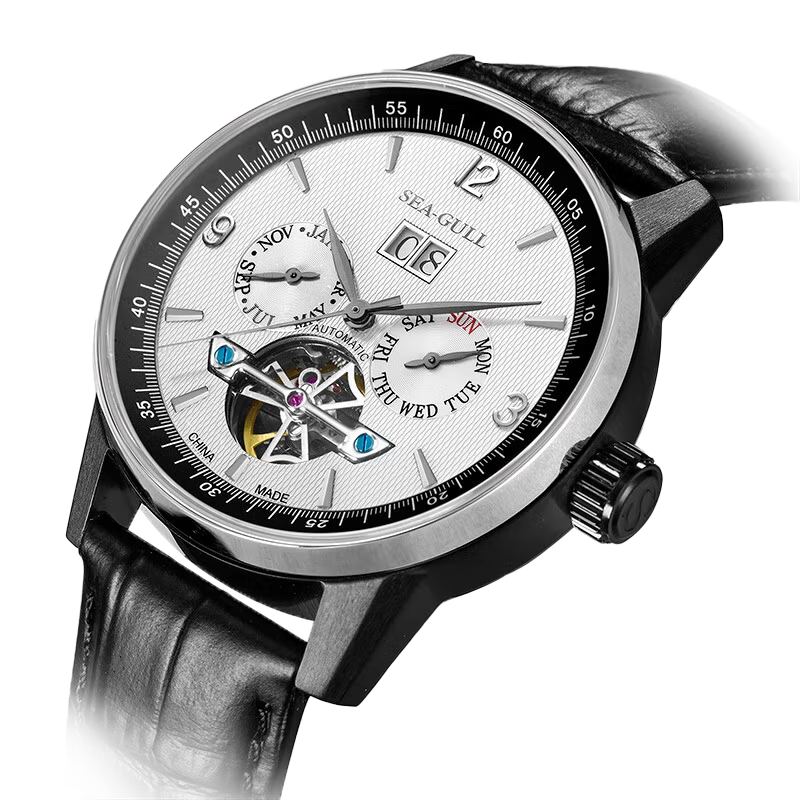 シーガルウォッチ | フライホイールカレンダー自動巻き腕時計 43mm