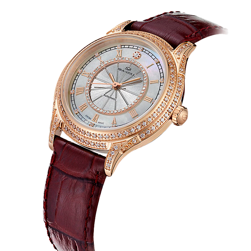 海鷗心海洋閃耀女士腕錶 34 毫米