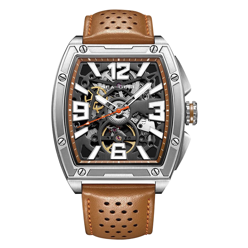 Seagull Watch | Street Fighter Barrel Skeleton Sporty Watch 42*40mm