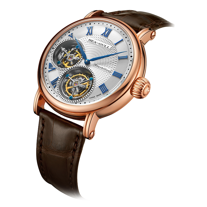 Seagull Masterpiece Dual Tourbillon Guilloché Watch