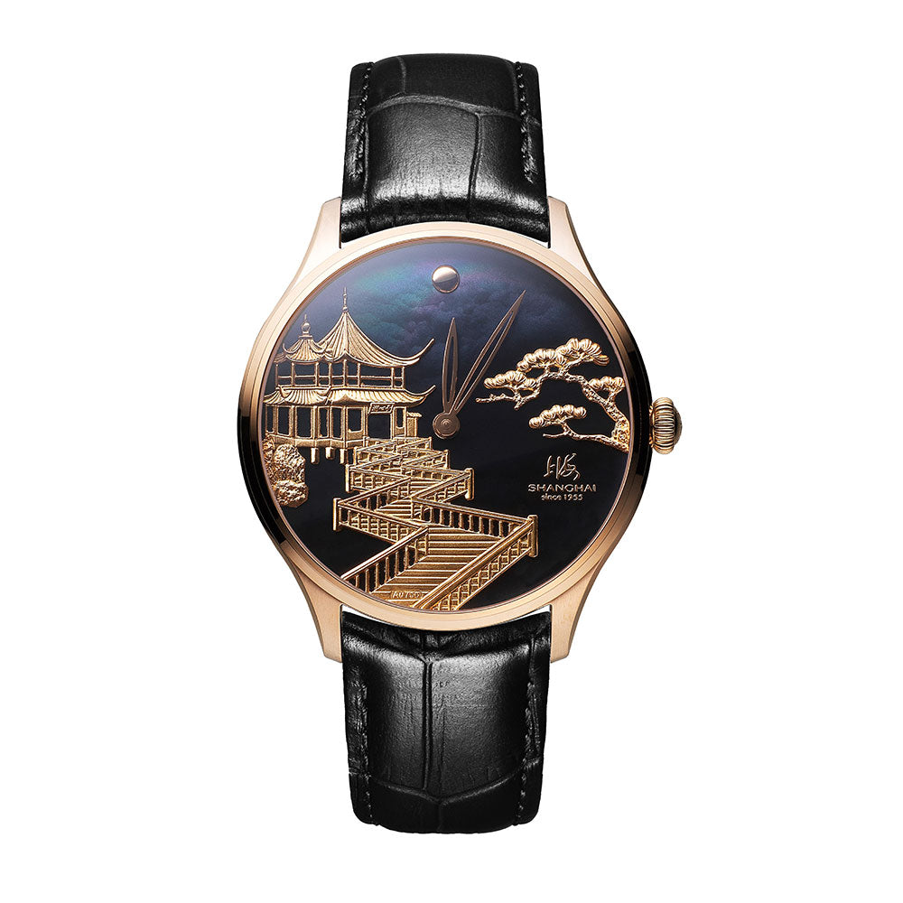 Shanghai_Watches-Shanghai_Moonlit Serpentine_40mm_Watch-Dark Dial