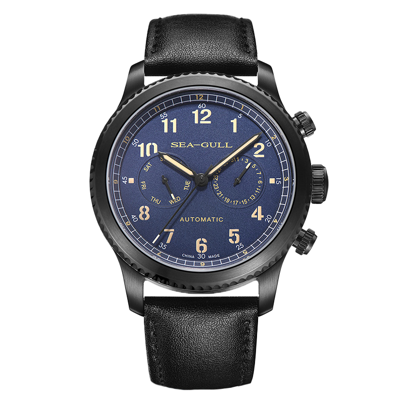 Seagull Watch | Aviation Dual Time Zone Pilot Automatic Watch 43mm