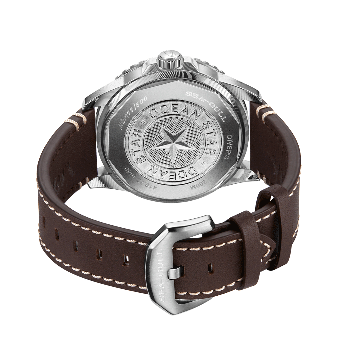 Seagull Ocean Star Damascus Steel Watch