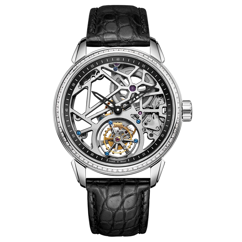 Seagull Full Skeleton Center Axis Tourbillon Watch