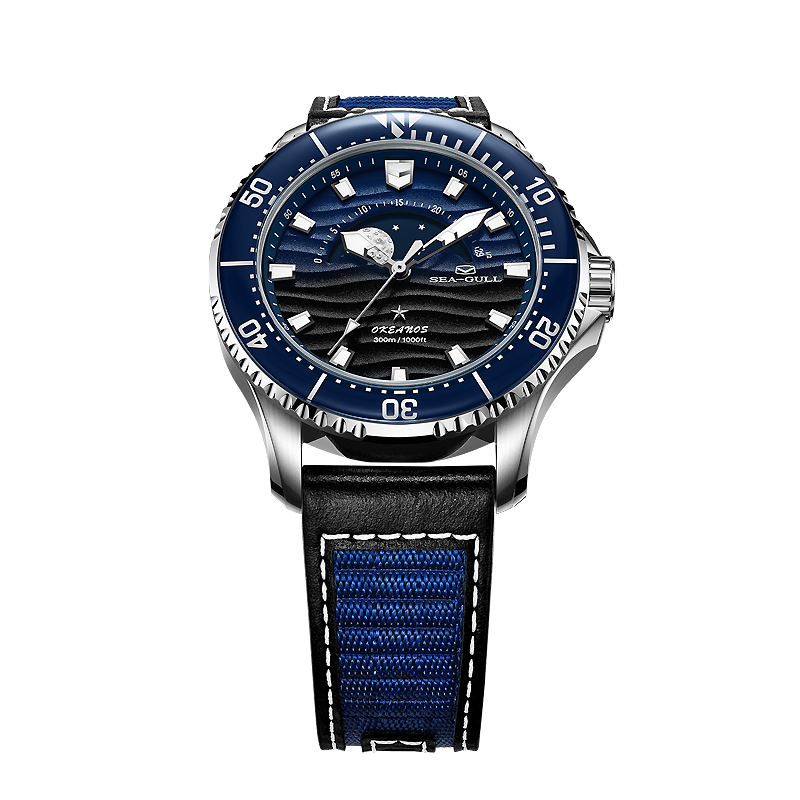 海鷗 Okeanos 月相潛水 300 公尺腕錶