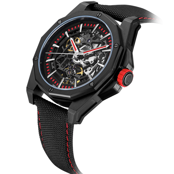 Möwenuhr | Trendy, kantige Skelett-Polygon-Automatikuhr 43 mm