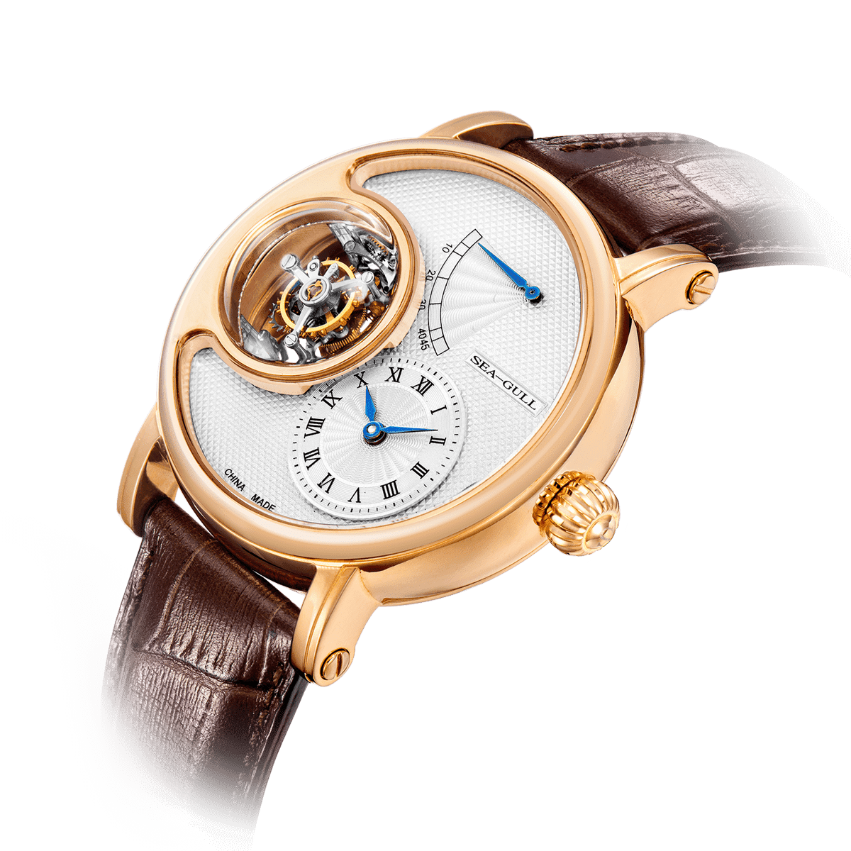 Grand Seagull 18K Gold Double Axis Tourbillon Watch