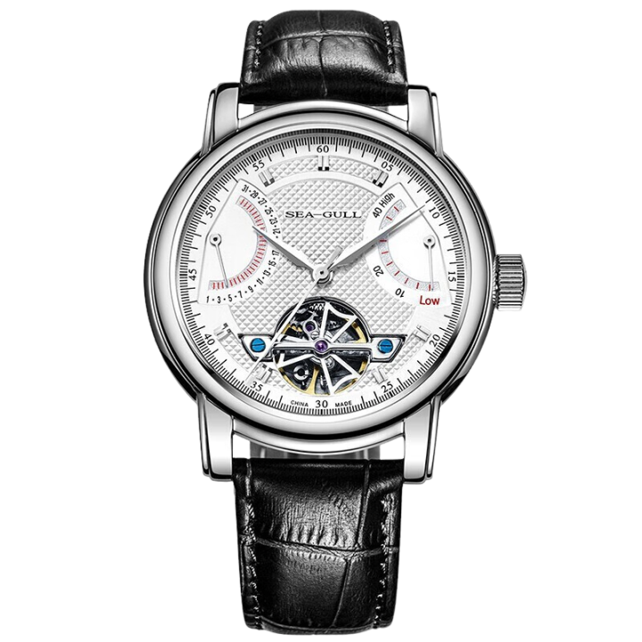 海鷗手錶|飛輪逆跳日曆動力儲存腕錶 42 毫米