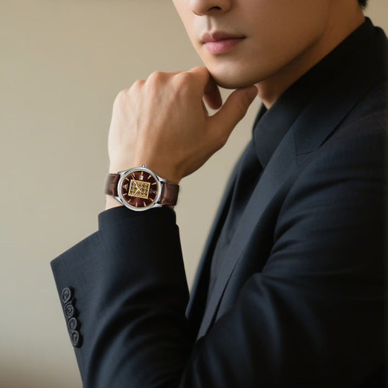 Shanghai Pioneer X Blossom 39mm Watch - Brown Stamp