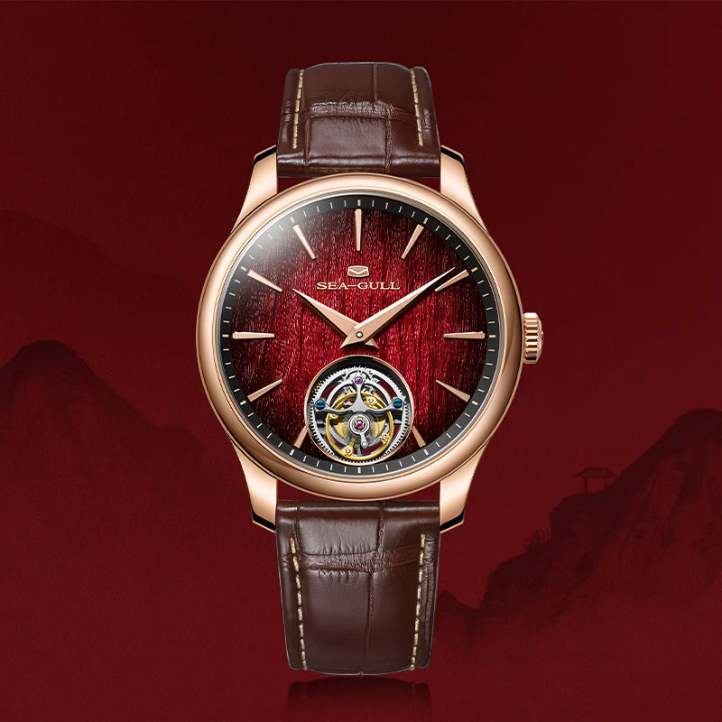 Seagull Qin Ultra-Thin Automatic Tourbillon Watch - Winged Pegasus Zodiac Horse Limited Edition