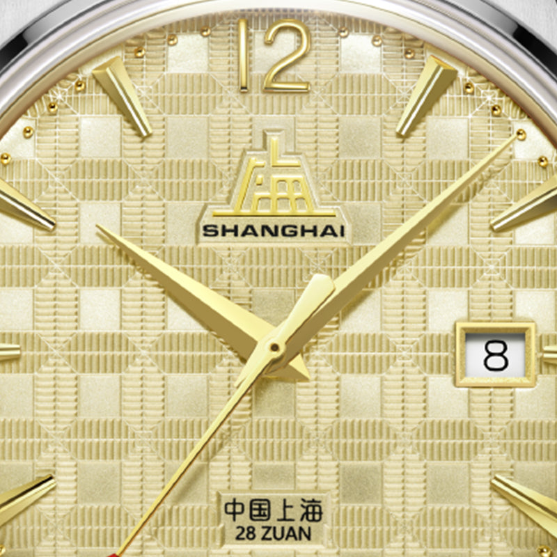Shanghai Pioneer X Blossom 39mm Watch - Golden Tile